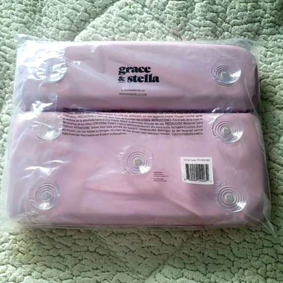 NEW Grace & Stella Floral Waterproof Bath Pillow with 7 Suction Cups 300 g - Picture 5 of 9